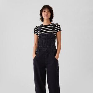 Gap 90s Loose Overalls in Black NWT